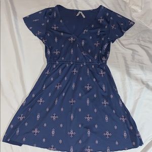 Short Flowy Blue Dress (S)